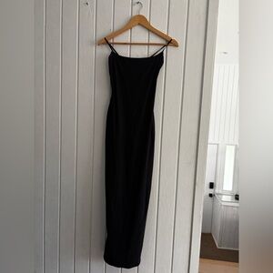 SKIMS Black Maxi Dress